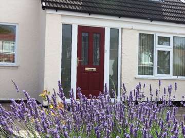 Mrs B. Upton By Chester ; Rock door and side frame double glazed. 4 point hook bolt with secure by design upgrade